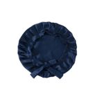 Bonnet de Sommeil - INF - Ajustable - Soie Véritable - Cheveux Longs - Bleu Marine