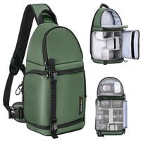 K&F Concept Sac à Bandoulière, Sac à dos pour Appareil Photo Sac de Photographie pour DSLR/SLR Canon/Nikon/Sony/Fuji