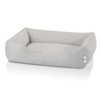 BedDog® ZARA lit pour chien, Panier corbeille, coussin de chien [XL env. 100x85cm, LIGHT-GREY (gris clair)]