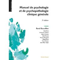 Livre - manuel de psychologie et de psychopathologie clinique générale (3e édition)