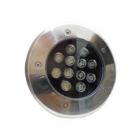 Spot LED Extérieur Encastrable IP65 220V Sol 12W 60° - SILAMP - Blanc Chaud - Acier Inoxydable