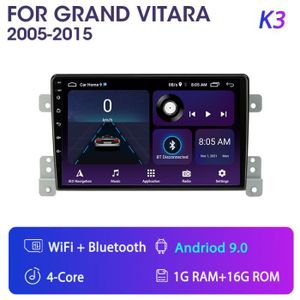 AUTORADIO K3 - autoradio Android 10, Navigation GPS, lecteur multimédia, DVD, stéréo, 2 Din, pour Suzuki Grand Vitara 3