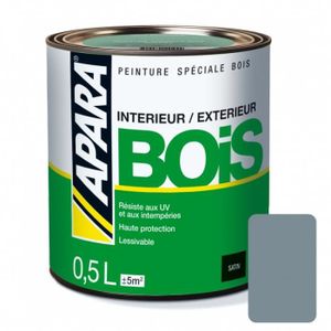 PEINTURE - VERNIS Peinture spéciale BOIS SATIN 0.5 litreGris 0,5 lit