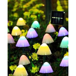 DÉCORATION LUMINEUSE Lampes solaires de jardin à 20 LED en forme de cha