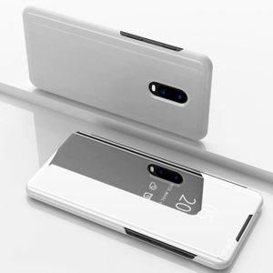 HOUSSE - ÉTUI Housse Pour OnePlus 6T 6.41" Coque Etui Housse Clear View Etui à Rabat Fonction Stand-Argent[C3697]