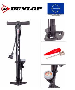 Pompe à Pied pour vélo GOBKO, Pompe à air au Sol, Pompe à vélo avec Grand  manomètre pour Affichage de la Pression, Double tête adaptée à Toutes Les