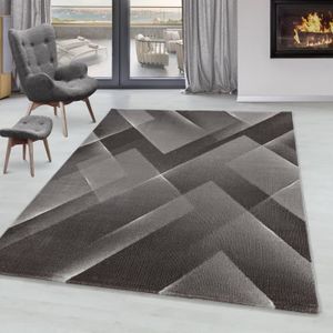 Lot De 4 Tapis Gitans Lavables - 3 Grands 100x140 Cm + 1 Petit 50x70 Cm - Gris Charbon