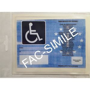 1x Porte Carte Mobilité Inclusion Adhésif Support Etui Stationnement  Handicapé 