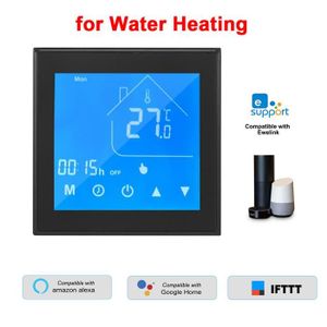 ÉMETTEUR - ACTIONNEUR  Chauffage de l'eau noire - Thermostat Intelligent Wifi, Affichage Lcd De La Semaine, Régulateur De Températur