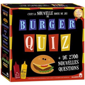 Burger Quiz - Jeu de société - DUJARDIN - Nouvelle boîte de jeu - Equipe Ketchup - Equipe Mayo Burger Quiz - Jeu de société - DUJARDIN - Nouvelle boîte de jeu - Equipe Ketchup - Equipe Mayo