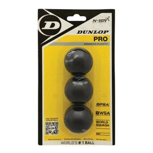 BALLE DE SQUASH Lot de 3 balles de squash Dunlop pro blister - noi