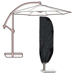 housse de parasol en tissu Oxford 210D dextérieur avec fermeture éclair et poteau télescopique 5,5 pi housse de protection pour parapluie housse de séchoir pour parapluie Housses de parapluie