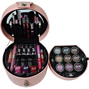 PALETTE DE MAQUILLAGE  Coffret cadeau coffret maquillage mallette de maquillage collection Glam's Rose - 33pcs
