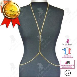Chaîne De Corps Dorée Pour Femmes - Bijou Filigrane Ajustable Pour Bikini, Festival, Plage, Look Glamour - 2