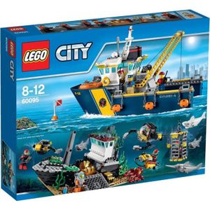 ASSEMBLAGE CONSTRUCTION LEGO® City 60095 Le Bateau d'Exploration Sous-Mari