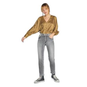 JEANS Jeans taille haute femme Le Temps des cerises Pulp C16 Vex - grey - 33
