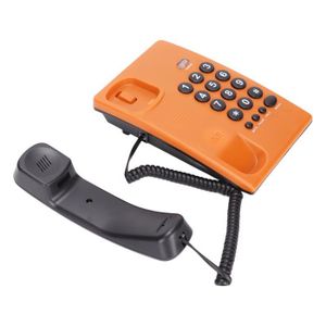 Téléphone fixe Ligne fixe à domicile KX‑T504 Téléphone filaire mu