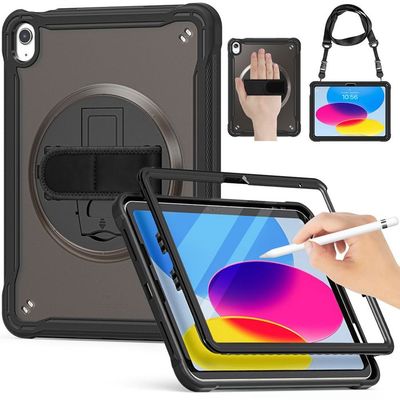 Coque iPad Air 11 (2025) (2024)/iPad Pro 11 Style Bumper avec Sangle, Bandoulière et Porte-Stylet - Ma Coque