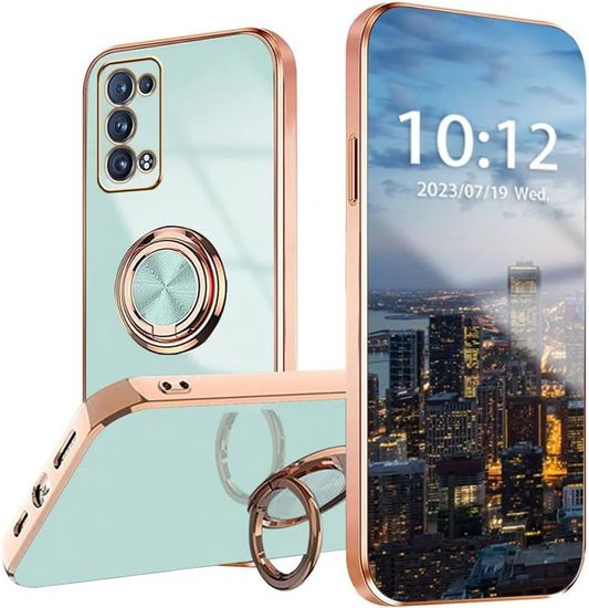 Coque Huawei Nova 8i/Honor 50 Lite avec Anneau Invisible, Plaque