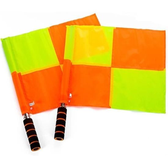 Drapeau Arbitre Football 2 Pièces - Drapeau Juge De Ligne Rouge Entatial