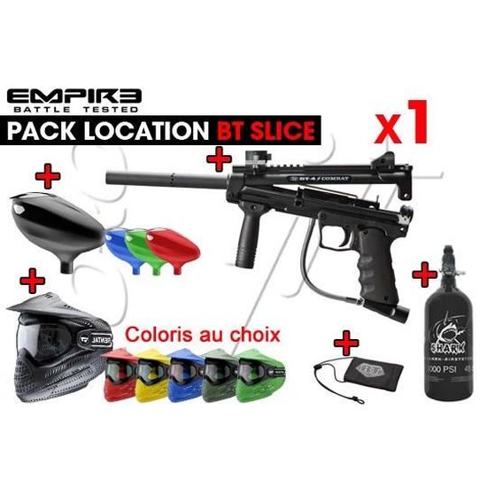 Pack lanceur paintball Pack BT4 SLICE Cdiscount Sport