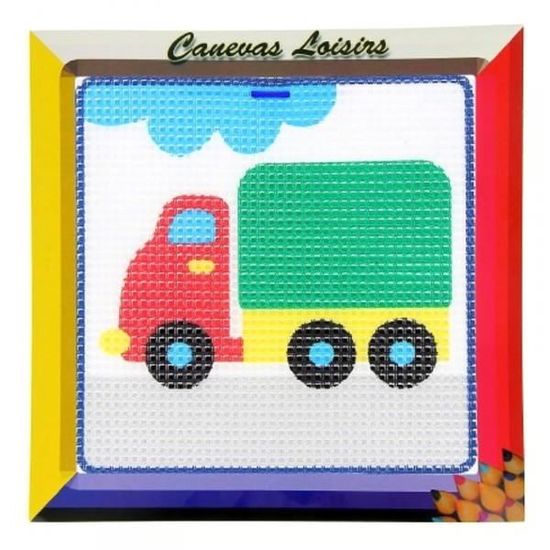 Kit Canevas Enfant gros trous Camion - Ref 204 - Cdiscount Beaux-Arts et  Loisirs créatifs