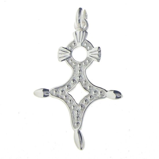 Pendentif Croix Du Sud Agadez En Argent 925 - Chaîne Optionnelle, Mixte, Pour Enfant
