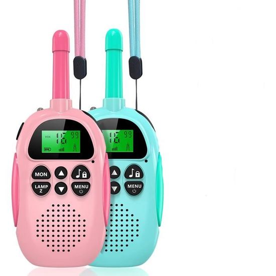 Talkies Walkies Rechargeables Pour Enfants 8 Canaux 2 Voies Radio Jouet
