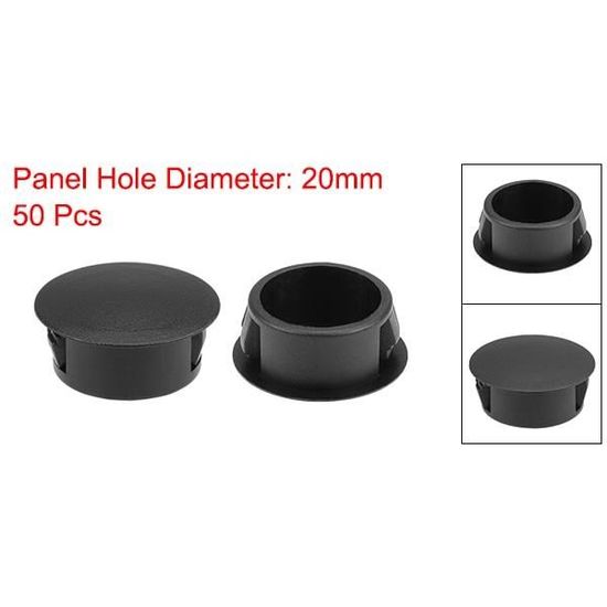 Bouchons Plastiques Noirs Pour Trous De 45mm - Lot De 5, Pour Portes Et Fenêtres - Uxcell