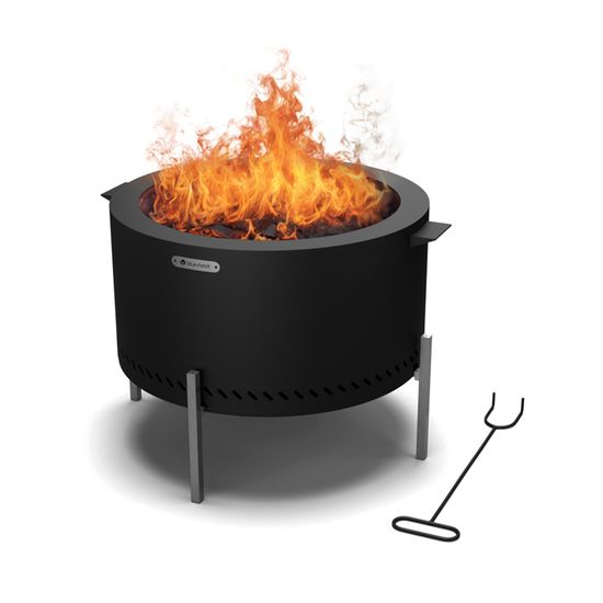 Brasero Portable Sans Fumée En Acier Inox - 14x19,8 Cm, Pour Charbon De Bois, Terrasse, Balcon, Barbecue - 10