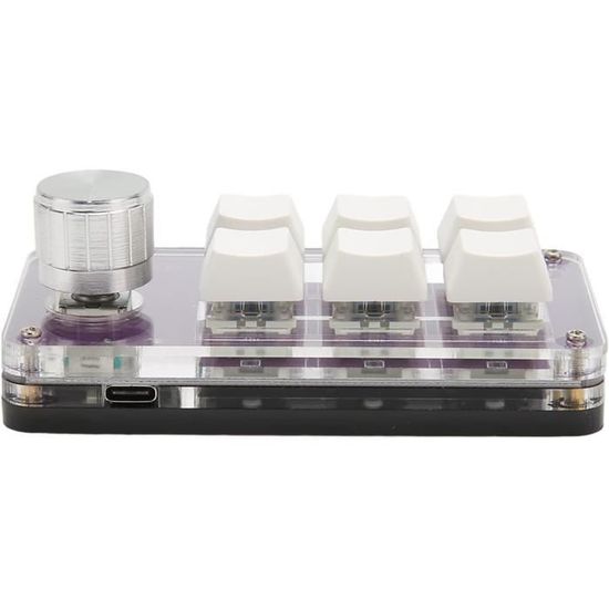 Pavé Numérique Sans Fil Joyzan 18 Touches Mécanique Rétro Violet - Portable Et Rechargeable