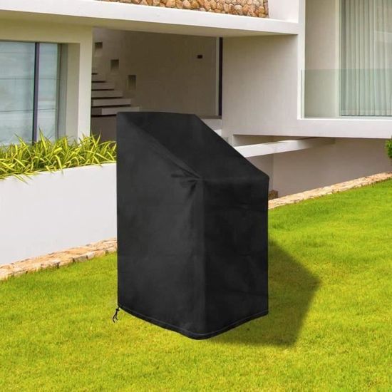 Housse De Protection Pour Chaise Jardin 65x65x120cm - Tissu Oxford 210D Imperméable Anti-UV | Avec Sac