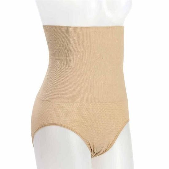 Culotte Gainante Taille Haute Femme - Effet Ventre Plat Et Fesses Relevées - Sans Couture, Invisible Sous Les Vêtements - Tissu Respirant