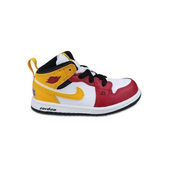 Basket Jordan 1 Mid Se Bebe Motorsport Dj0335 067 NIKE Blanc Lacets Cuir Bebe Blanc Cdiscount Chaussures