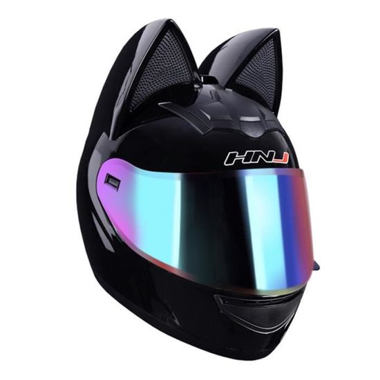 APOMOONS 6 Pièces Oreilles De Chat Casque Moto – Déco Mignonne Rose, Noir, Blanc – Accessoire Casque Fun & Kawaii
