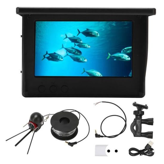 Caméra De Pêche Sous-marine VisiPower 4.3" - Détecteur De Poissons 30m IR LED