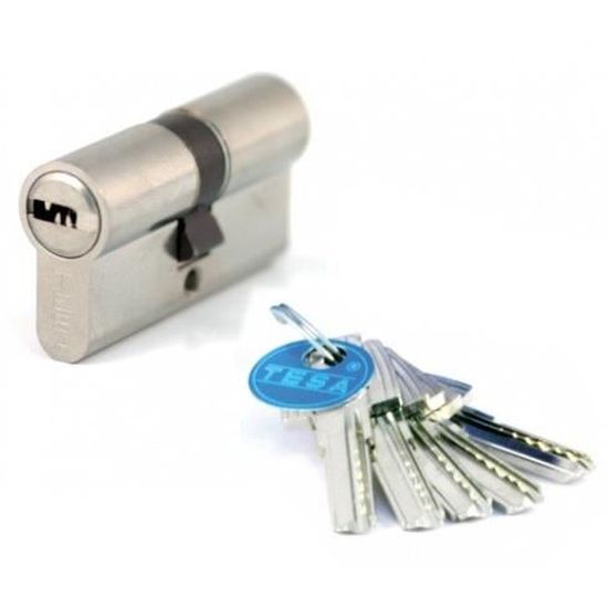 Barillet Cylindre Sécurité Yale 30x30 Mm – 6 Goupilles, Anti-perçage, 4 Clés
