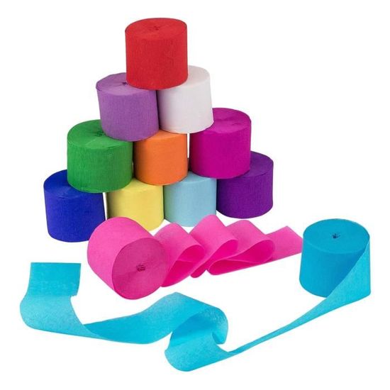 Guirlande Papier Coloré Papier Crépon 28 Rouleaux - 4.5cm X 10m - Multicolore Pour Déco Fête Papier Crépon Amazon Guirlande Papier Coloré Papier Crépon 28 Rouleaux - 4.5cm X 10m - Multicolore Pour Déco Fête Papier Crépon Amazon