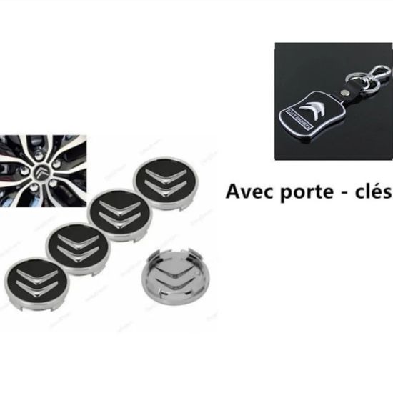 Cache Central De Roues Pour Citroën C2, C3, C4 - Violet Et Alu - Réf. 2771 - Occasion