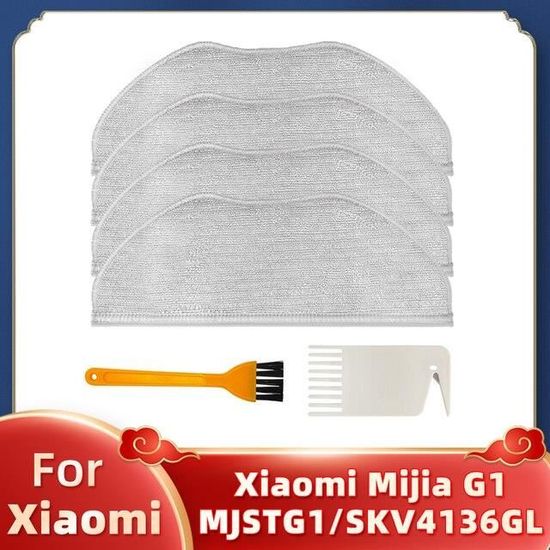 YUYUEMI Mi Robot H40 Pièce D'aspirateur Pour Xiaomi Mi Robot H40 Balayeuse Partie Rouleau Brosse Latérale Filtre Sac à Poussière Chiffon Main Brosse Couvercle H40 Aspirateur Kit De Remplacement (1