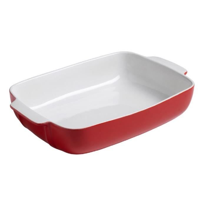 PYREX Plat à four rectangulaire 25x19 cm rouge signature