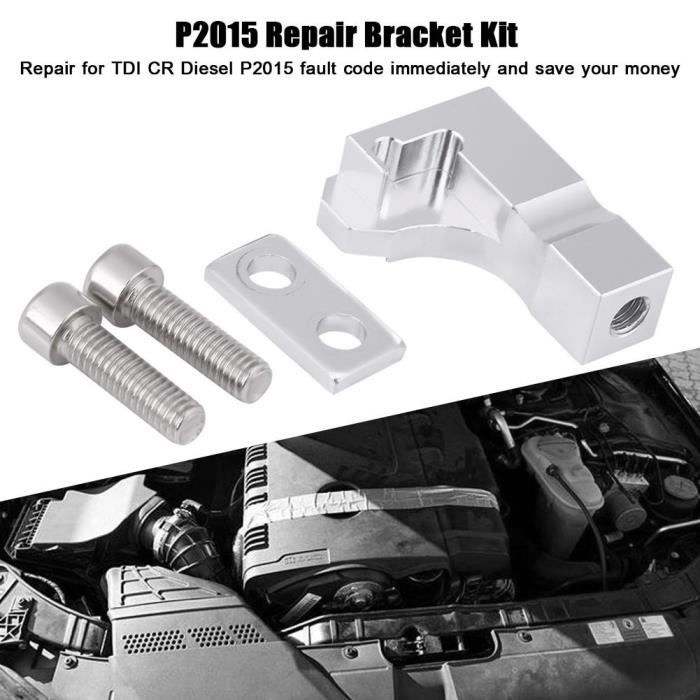 Kit de Réparation Collecteur d'Admission P2015 Kit de Support de Réparation pour Seat 2.0 TDI CR en Alliage d'Aluminium 03L129711E