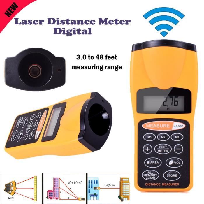 Nouveau Télémètre numérique Télémètre Ruban à mesurer _mhd10236