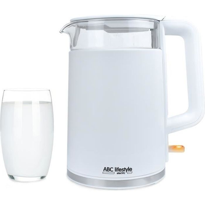 Bouilloire Électrique,1,7L,2200W,Ébullition Rapide (100 seconds) sans BPA,Filtre Lavable.Protection Thermique. Arrêt Automatique