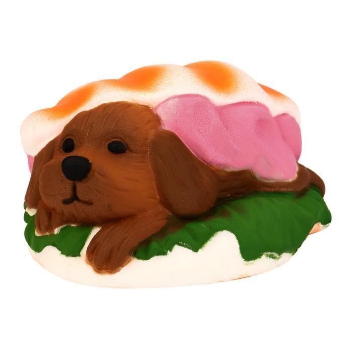 HT Hamburger chien Squishy lente à la crème à la hausse parfumée jouets de décompression DYY70921864 - HTVSO827A7182
