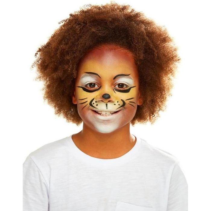 Kit maquillage et accessoires lion enfant - Orange