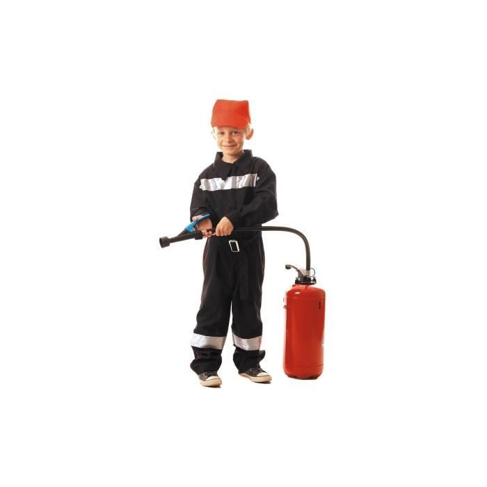 DEGUISEMENT POMPIER ENFANT 10-12 ANS (COMBINAISON + CASQUETTE)