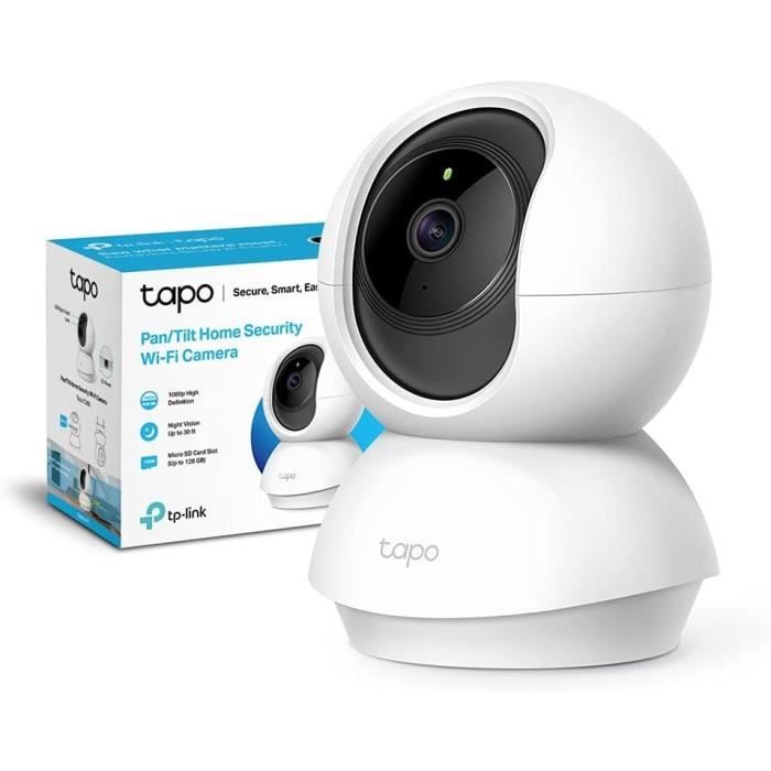 TP-Link Tapo Caméra Surveillance WiFi Tapo C200, camera ip 1080P avec Vision Nocturne Détection de Mouvement, Caméra Bébé