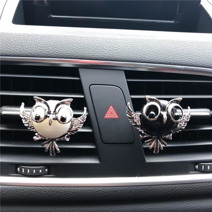 Clip de parfum de voiture hibou diamant parfum en métal désodorisant désodorisant Auto sortie intérieure décoration ornement garni