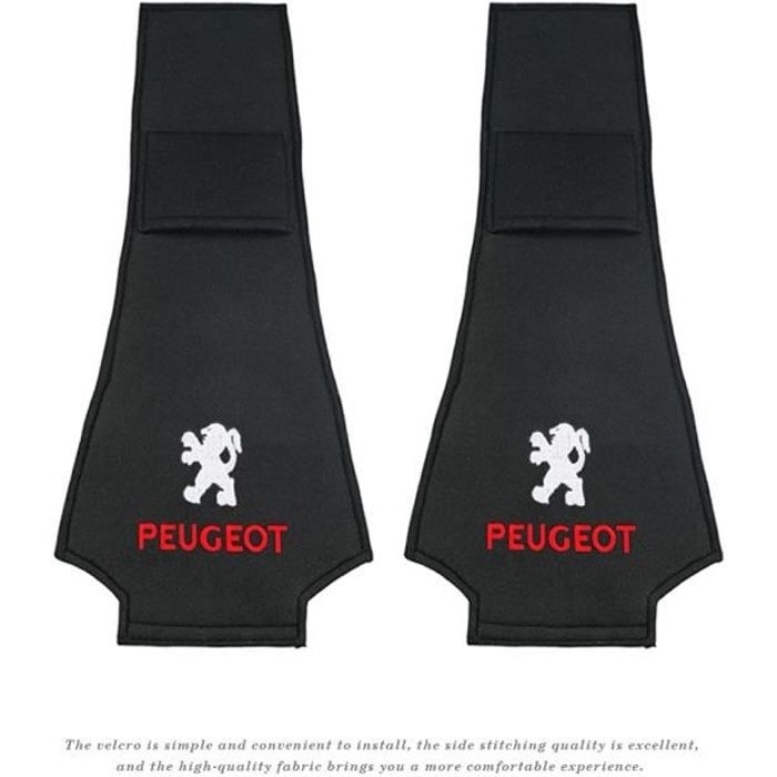 Auto,Housses de siège et appui-tête Auto RCZ, couvre-siège, 2 pièces, pour Peugeot 206 308 307 207 208 3008 407 - Type Peugeot 2pcs
